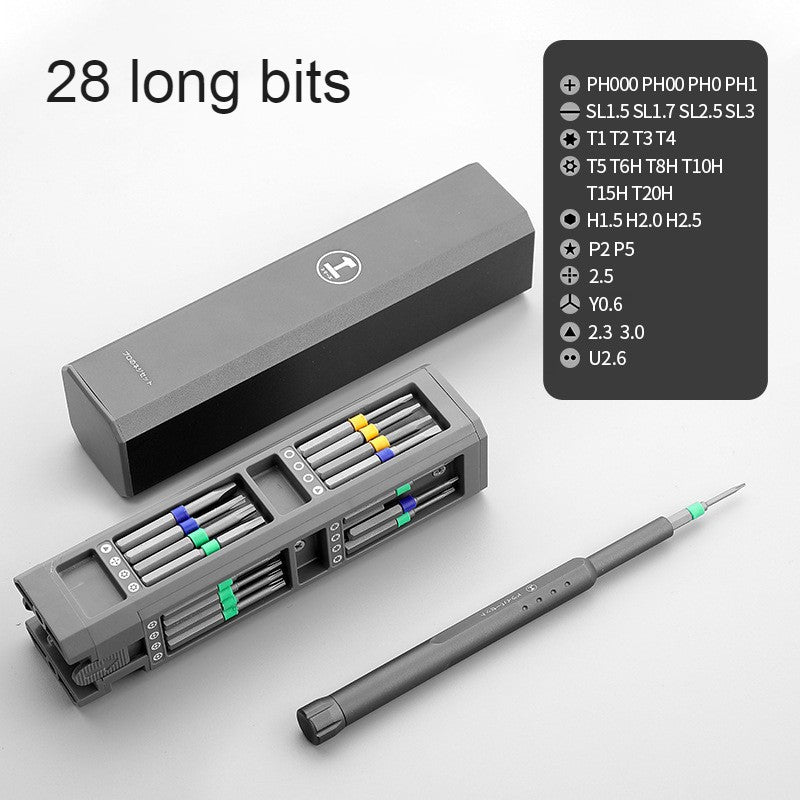 Compact Handy Screwdriver Kit with Interchangeable Tips