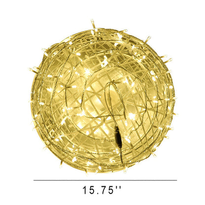 Colorful Outdoor Solar Hanging Globe Lantern Light