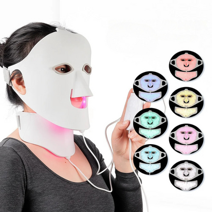 LED Face Mask with 7 Color Lights for Skin Care