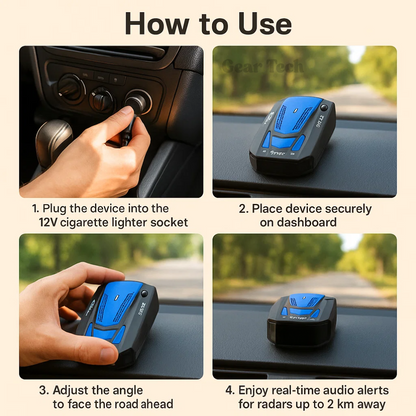 Advanced UK Radar Detector with Long Range Alert System
