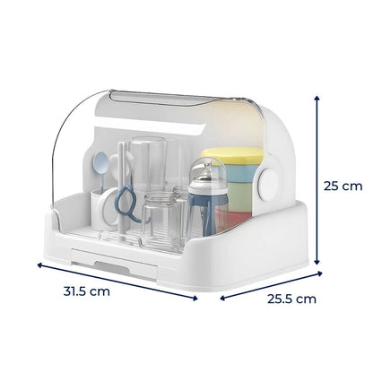 Large Bottle Storage Container with Tight Fitting Lid
