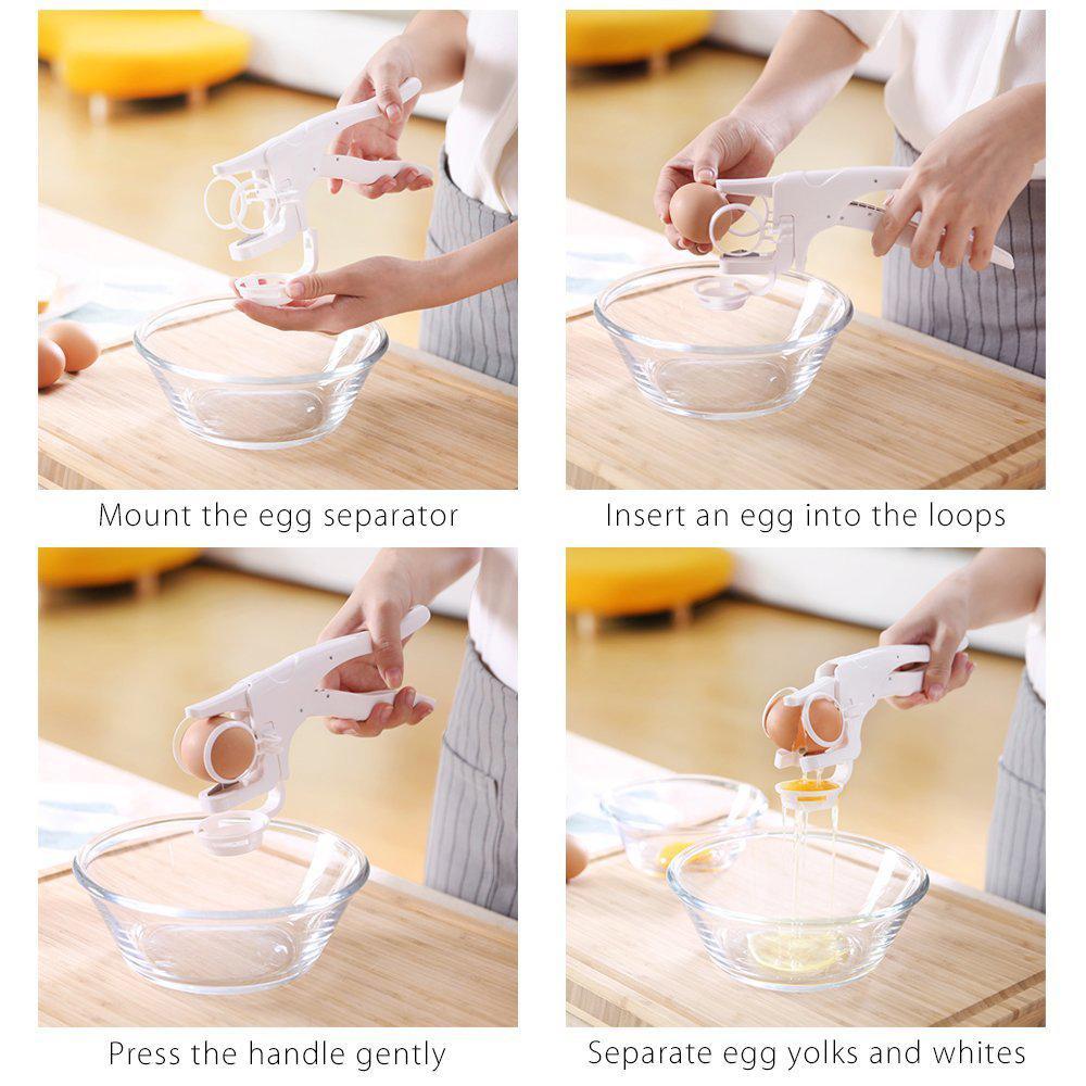 Easy Egg White Separator Handheld Cracker Tool