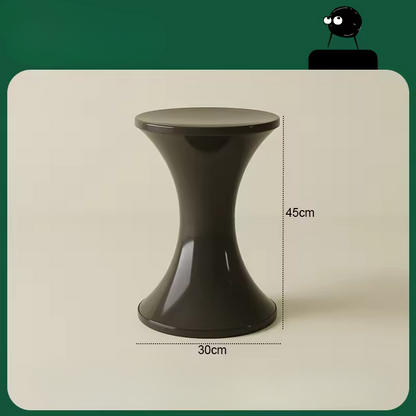 Stylish Modern Plastic End Table with Wide Base