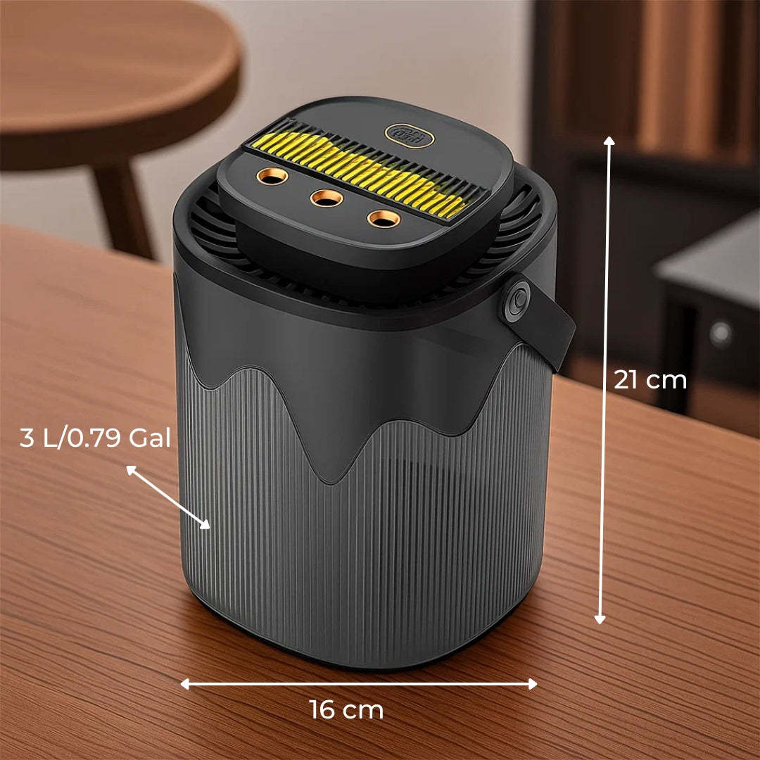Compact 3L Humidifier for Dry Skin and Better Sleep