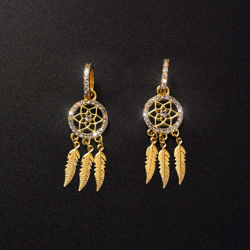 Luxurious 14k Gold Drop Earrings