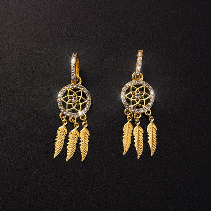 Luxurious 14k Gold Drop Earrings