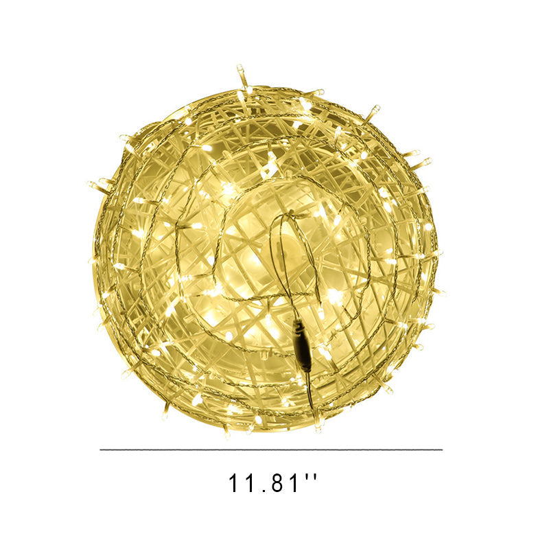 Colorful Outdoor Solar Hanging Globe Lantern Light