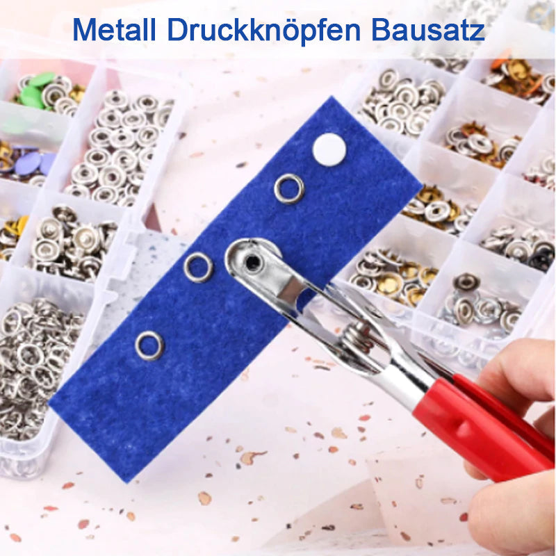 Easy Use Metal Snap Fastener Set