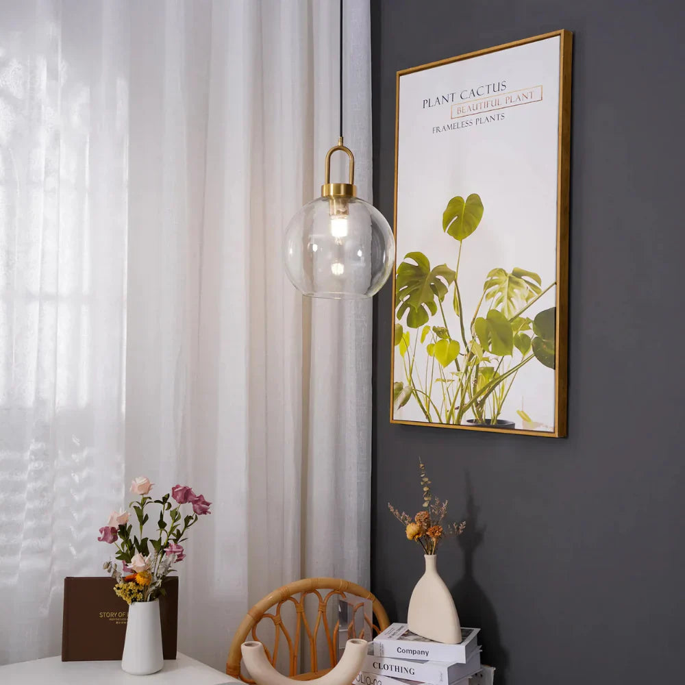 Stylish Glass Hanging Light for Home Dining Areas