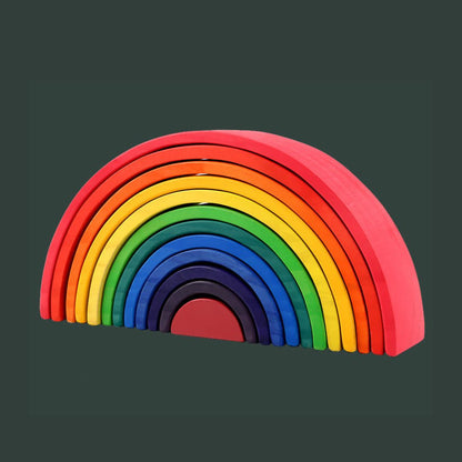 Colorful Wooden Building Blocks for Kids