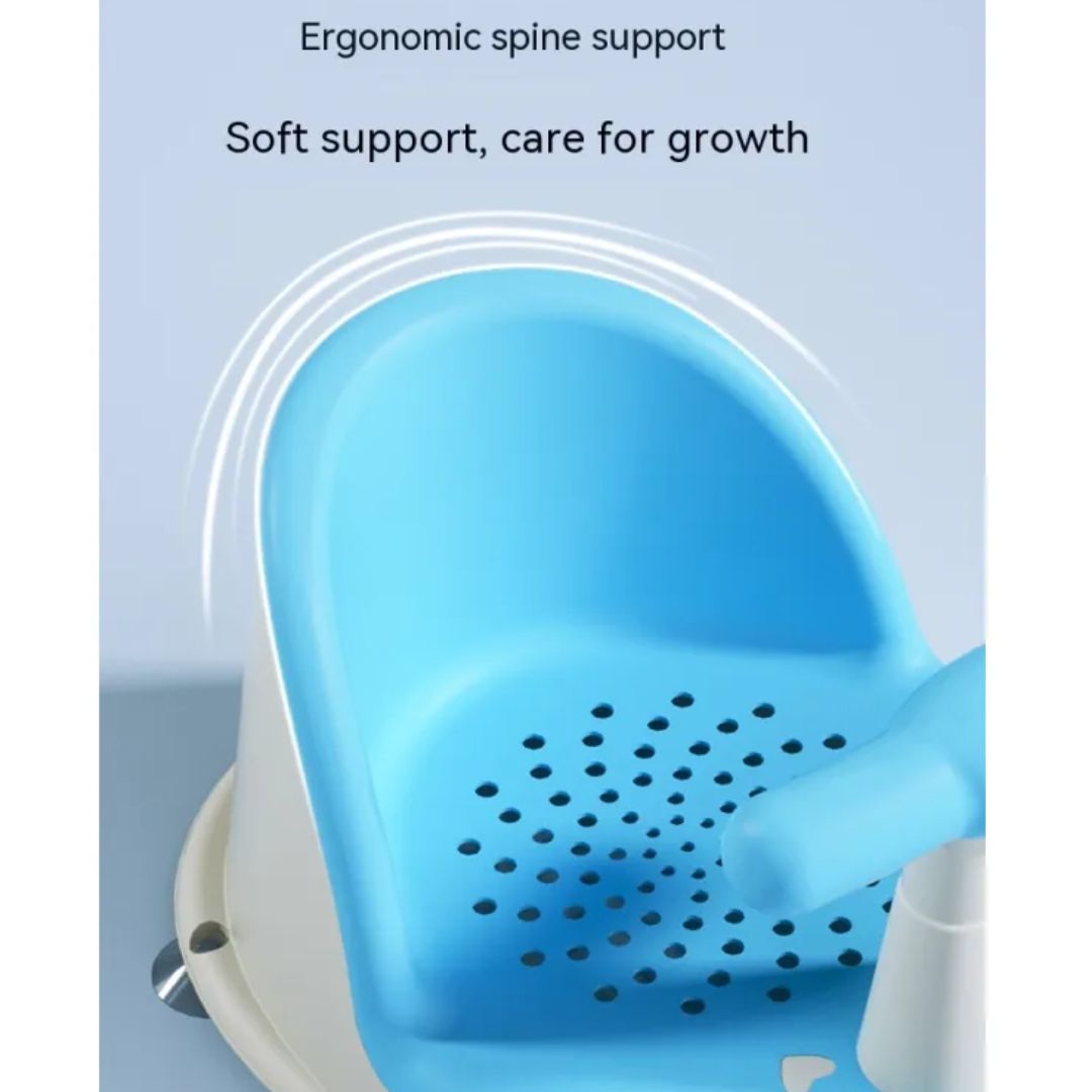Secure Baby Bathtub Chair with Grip Handle
