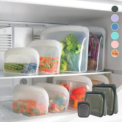 Reusable Airtight Food Bags - Eco Friendly Storage Containers