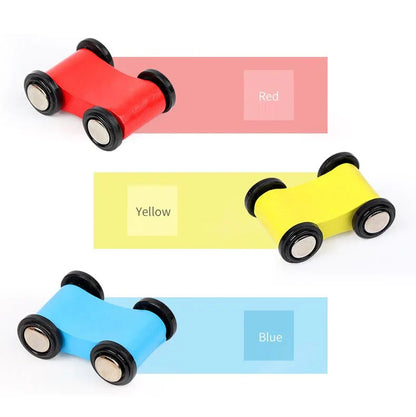 Classic Wood Car Racing Track for Kids