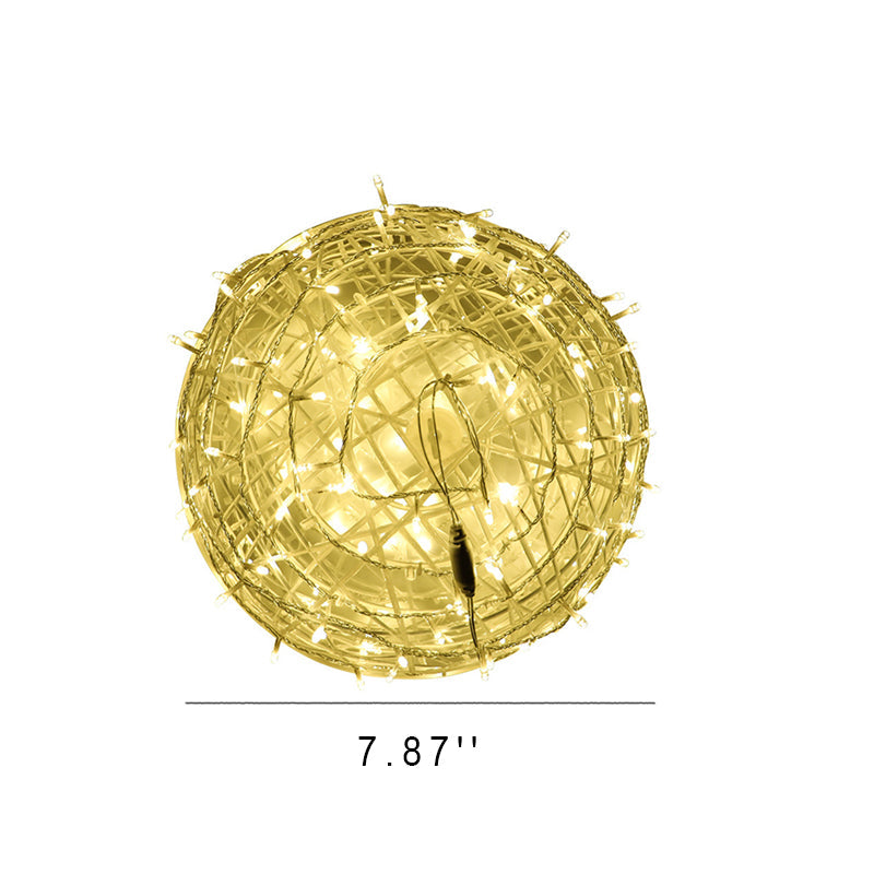 Colorful Outdoor Solar Hanging Globe Lantern Light