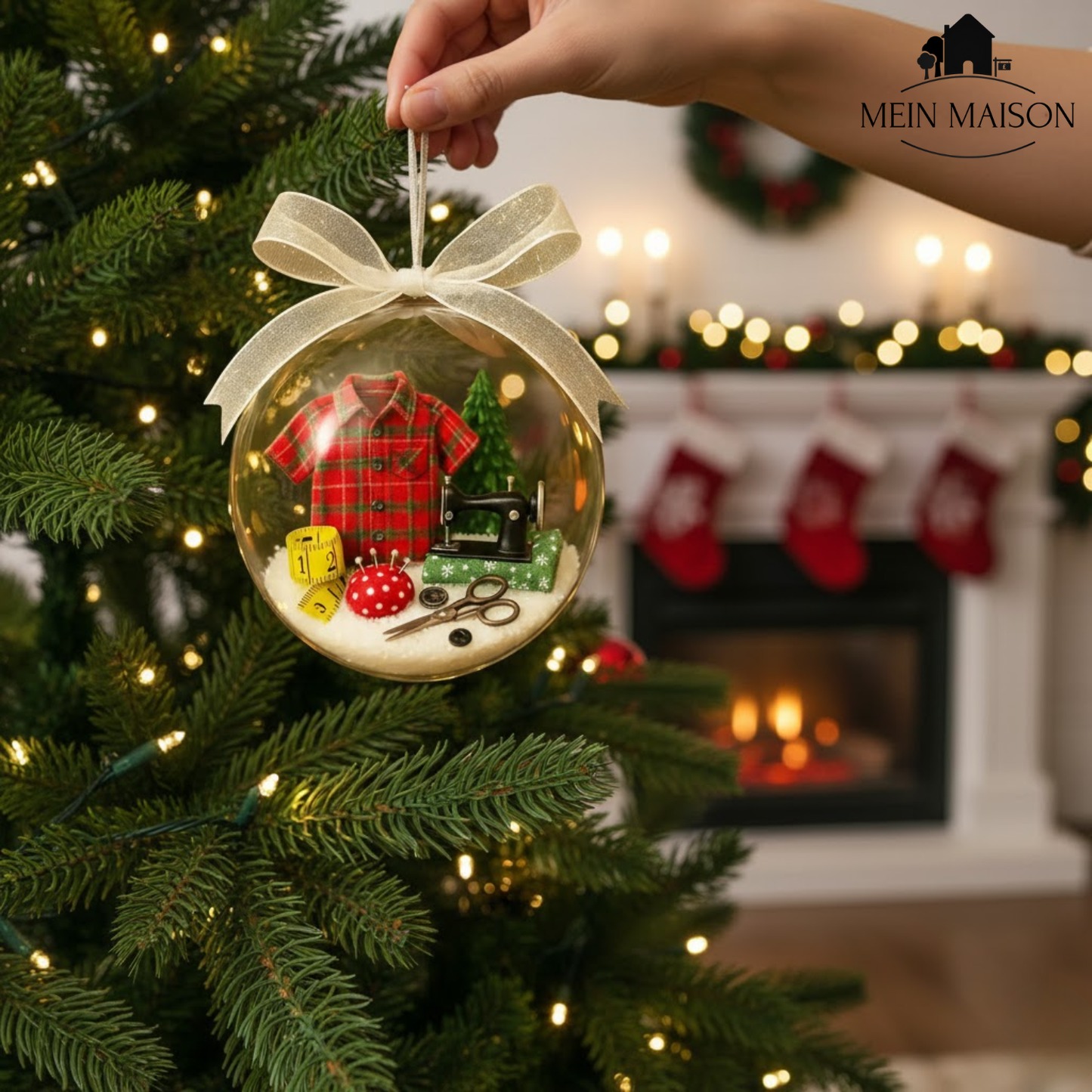 Colorful Christmas Tree Sewing Ornament Kit