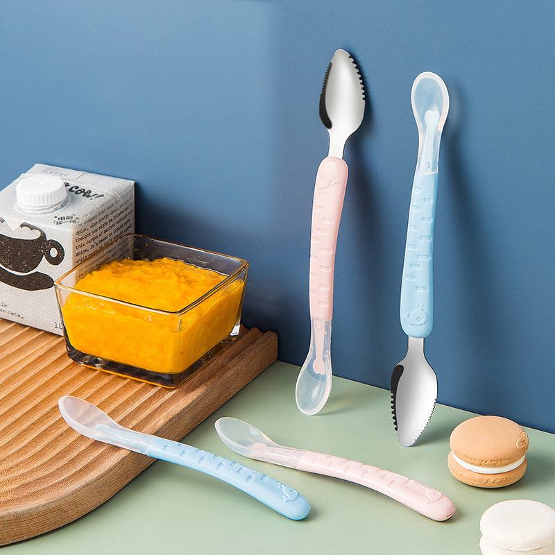 Soft Baby Silicone Spoon Set