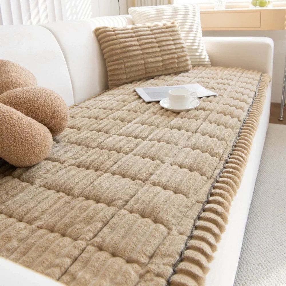 Soft Fleece Sofa Cover Slipcover Protector - Befez