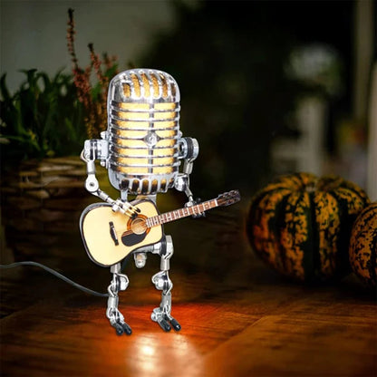Vintage Style Microphone Robot Toy