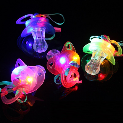 Colorful LED Baby Pacifier with Soft Glow