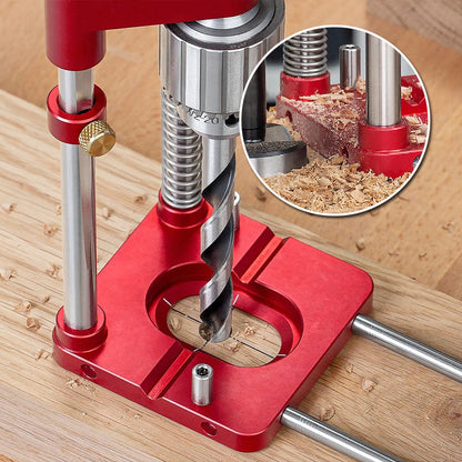 Accurate Wood Drilling Guide with Durable Steel Construction