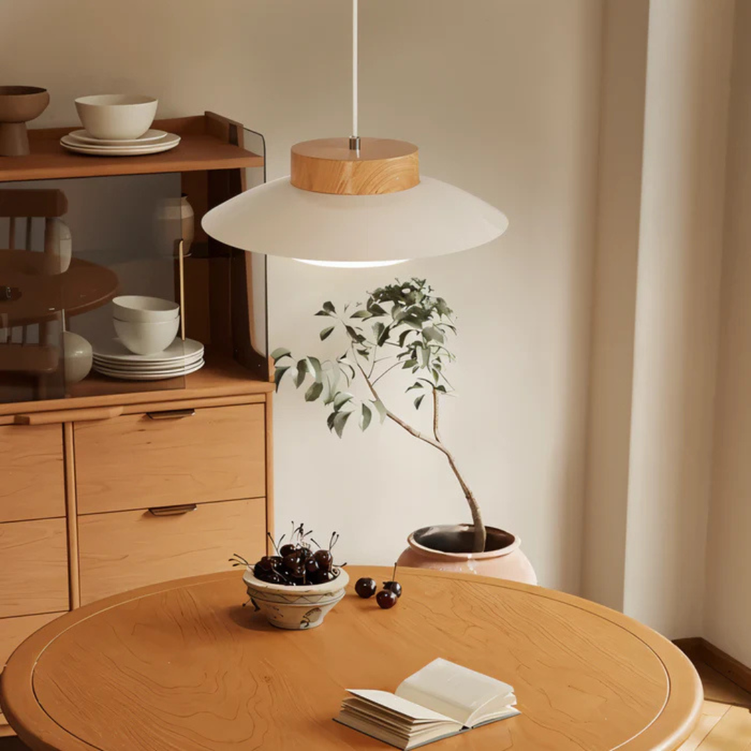 Stylish Cream Hanging Dining Lamp
