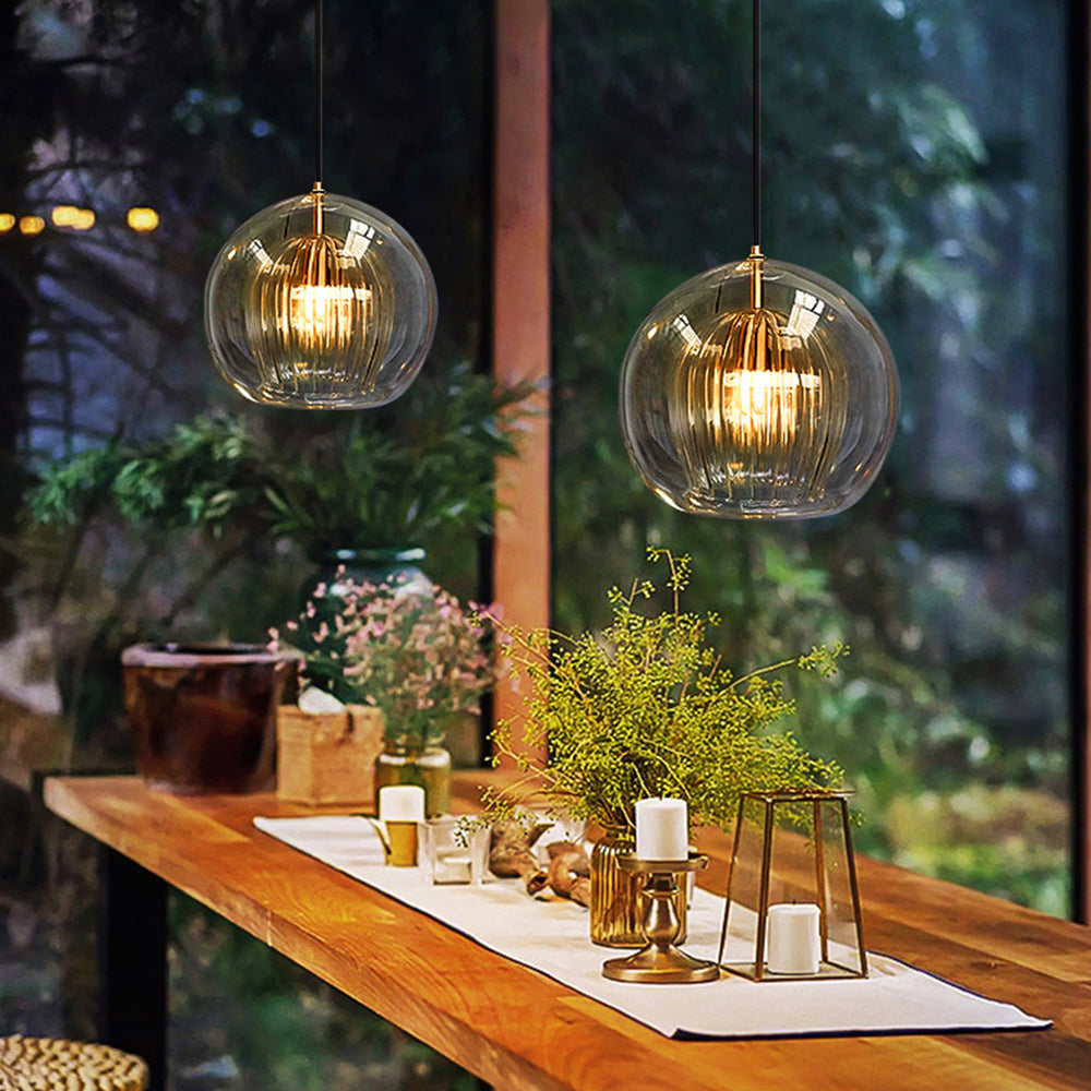 Warm Globe Pendant Light - Soft Home Lighting Fixture