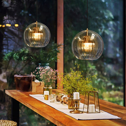 Warm Globe Pendant Light - Soft Home Lighting Fixture