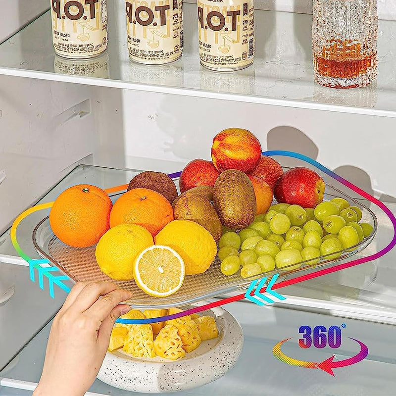 Compact Fridge Spice Storage Carousel