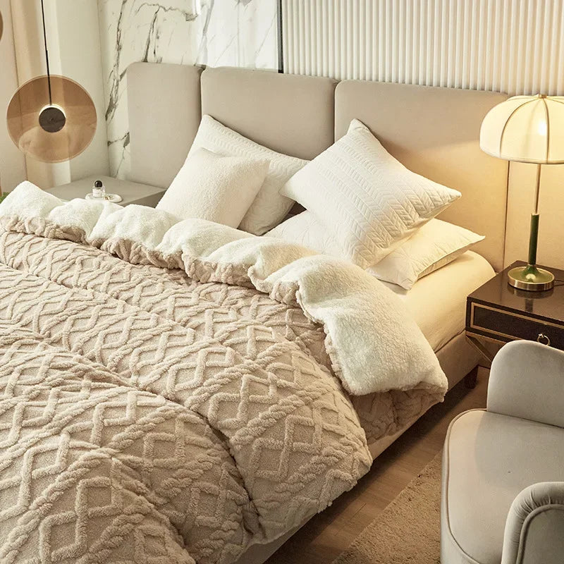 Plush Double Sided Soft Duvet Cover