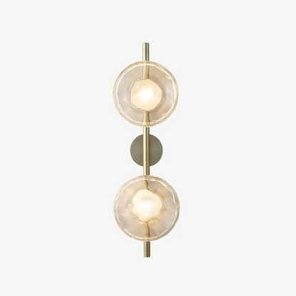 Sleek Glass Contemporary Wall Light
