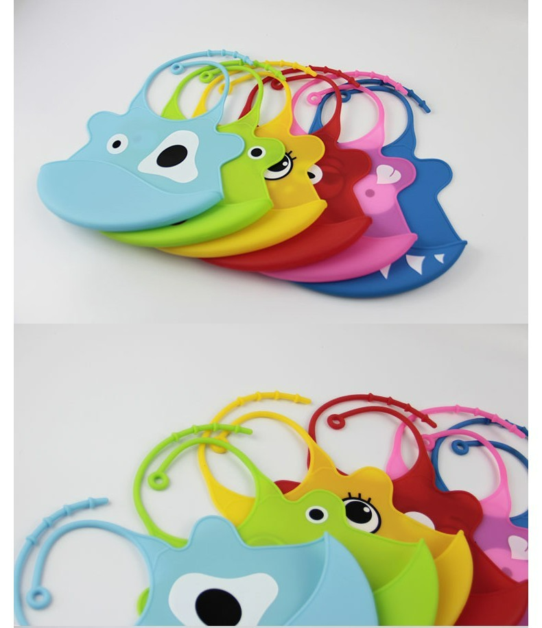 Soft Silicone Baby Bib with Crumb Catcher - Waterproof & Adjustable
