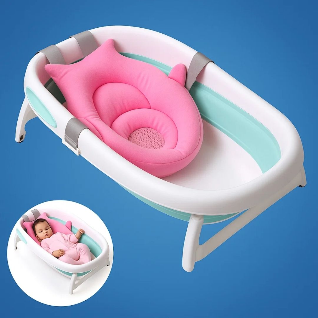 Soft Baby Bath Cushion - Secure Newborn Bath Support