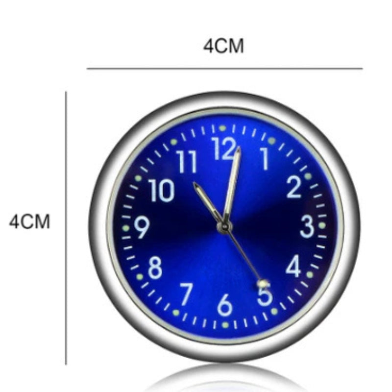Compact Car Dashboard Clock – Adhesive Mini Analog Timepiece