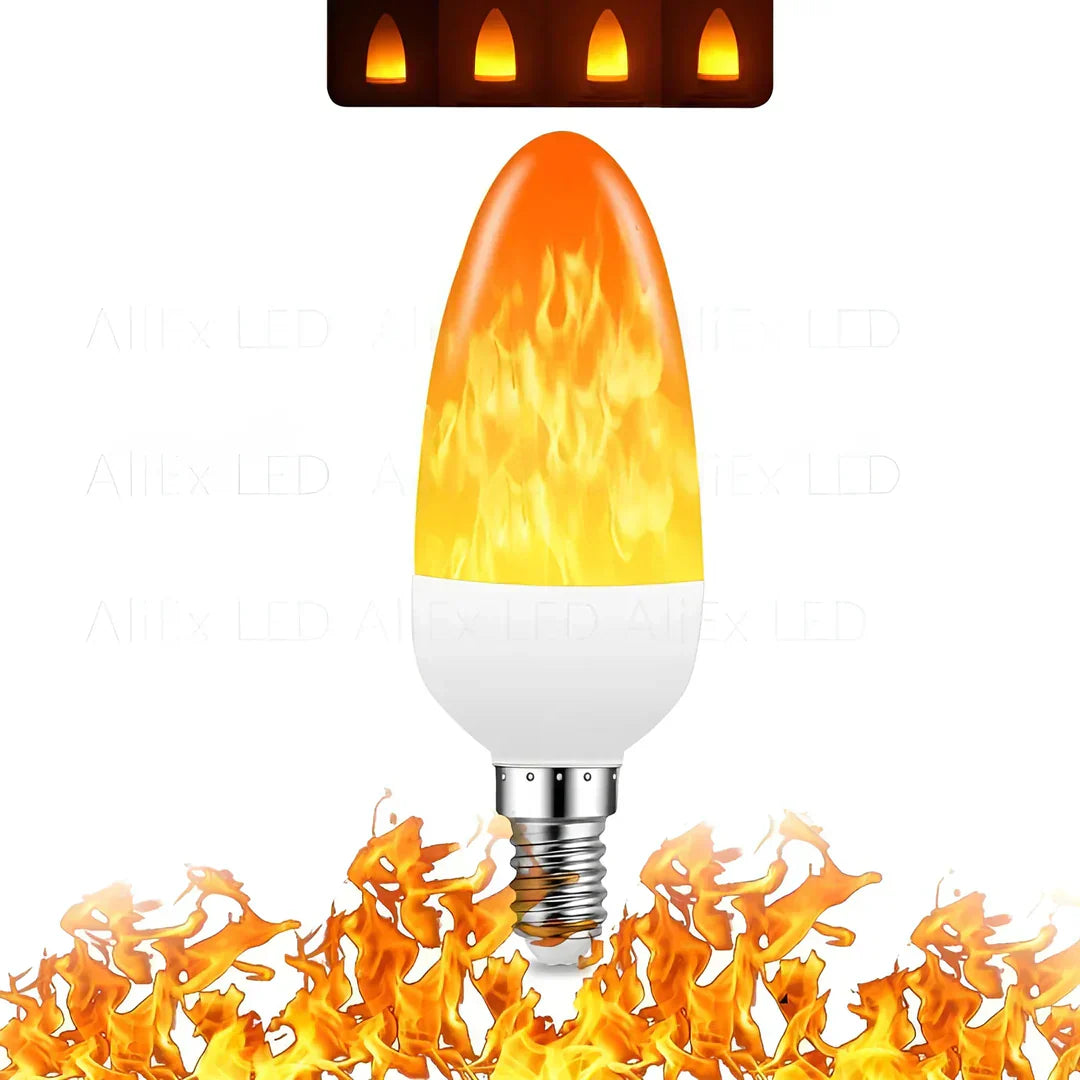 Warm Ambient Flicker Effect Table Lamp