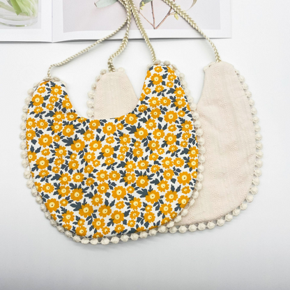 Soft Cotton Baby Bib Burp Cloth Reversible