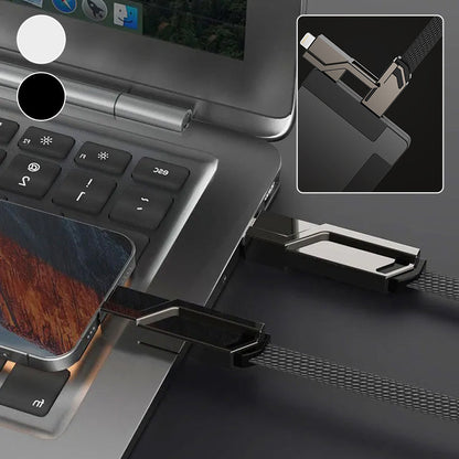 Durable 4-in-1 Tangle Free Charging Cord