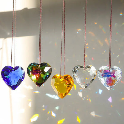 Beautiful Heart Shaped Glass Decor