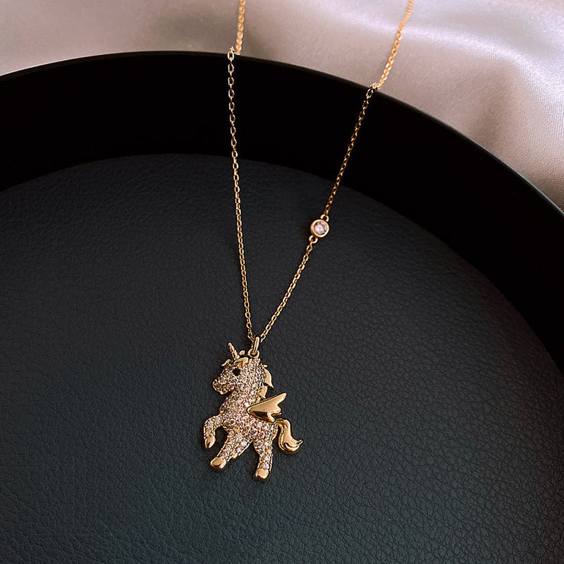 Cute Unicorn Pendant Necklace