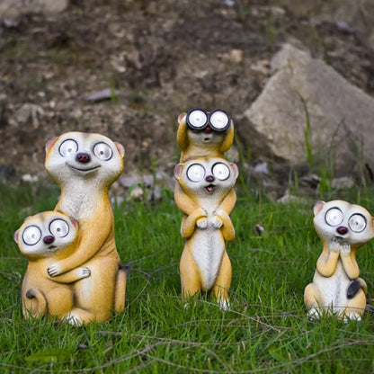 Cute Meerkat Solar Powered Desk Lamp