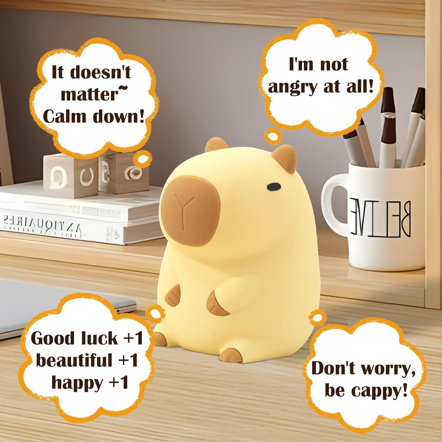 Adorable Capybara Night Lamp - Soft Warm Glow