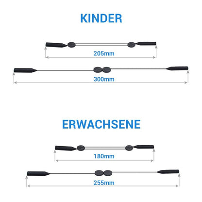 Comfortable Silicone Eyeglass Straps (2 Pack)