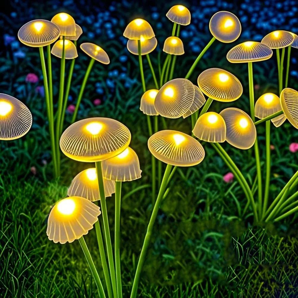 Colorful Outdoor Solar Mushroom String Lights - Befez