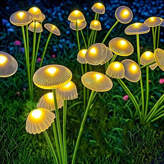 Colorful Outdoor Solar Mushroom String Lights - Befez
