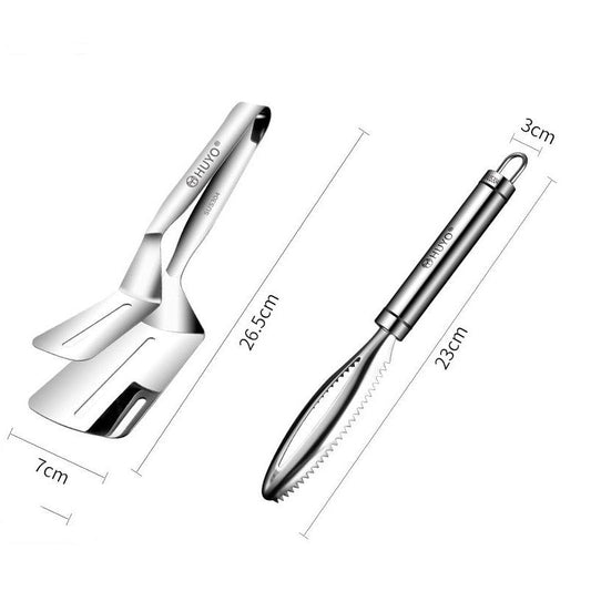 Premium Stainless Steel Spatula Tongs for Cooking - Befez