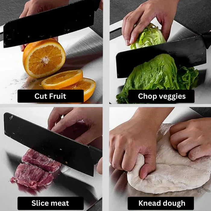 Sanitary Stainless Steel Cutting Board for Clean Kitchen