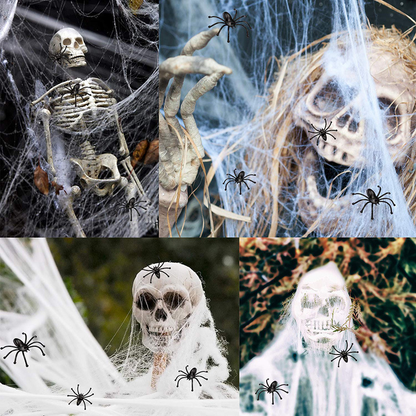 Creepy Halloween Decor, Stretchy Spider Web