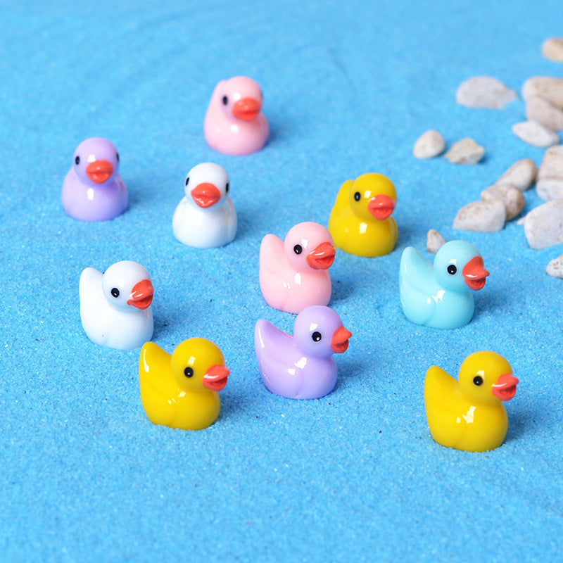 Cute Small Yellow Duck Figurine