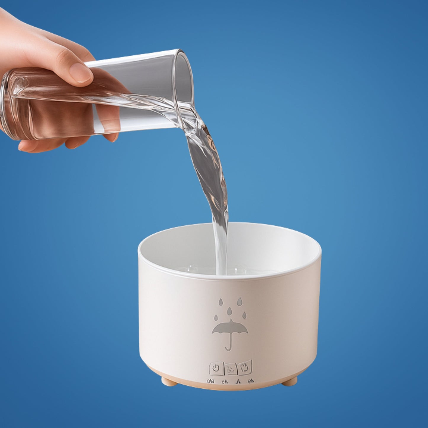 Cool Mist Night Lamp - Quiet Humidifier for Bedroom