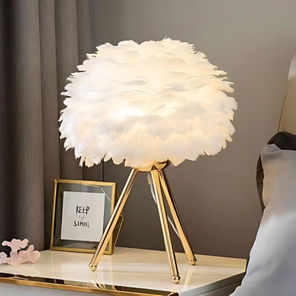 Decorative Table Lamp with Plush Shades