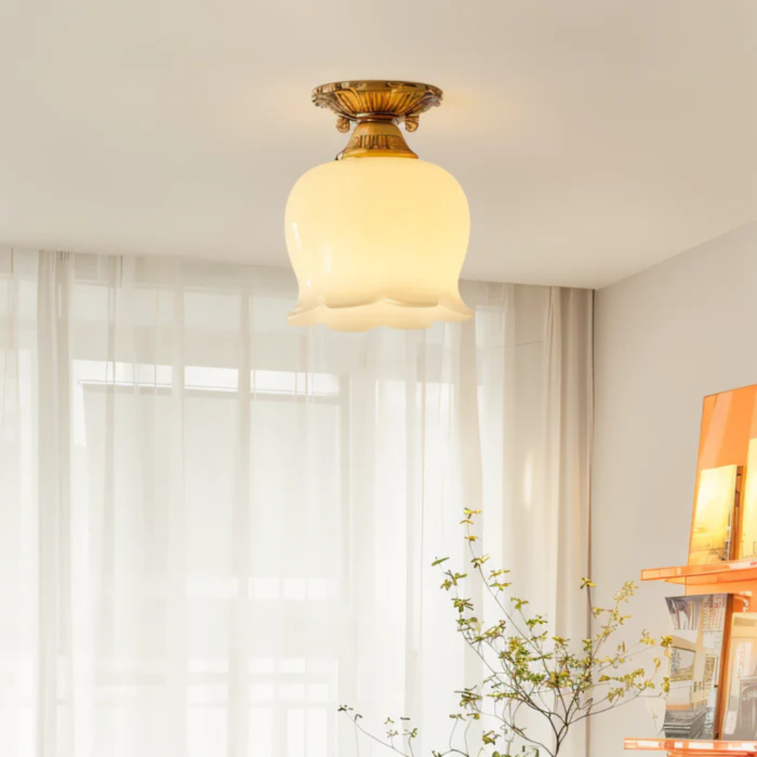 Classic Floral Hanging Light - Befez